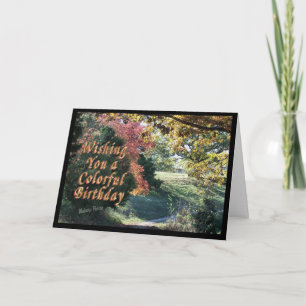 Colorful Bday Card-customize it Card