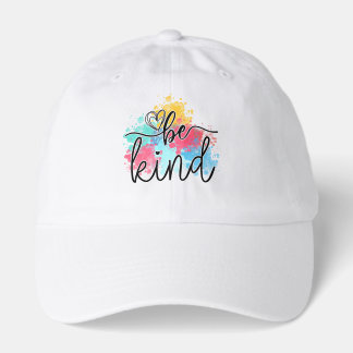 Colorful Be Kind Paint Splash Hat