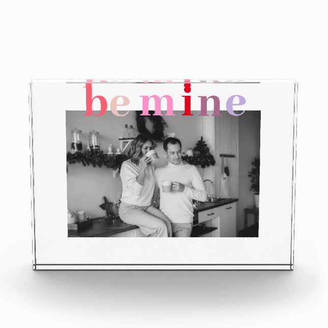 Colorful Be Mine | Couple Photo | Valentines (Front)