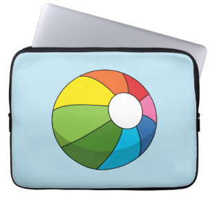Colorful Beach Ball Laptop Sleeve
