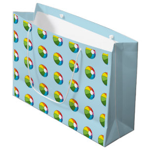 Colorful Beach Ball Large Gift Bag