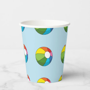 Colorful Beach Ball Paper Cups