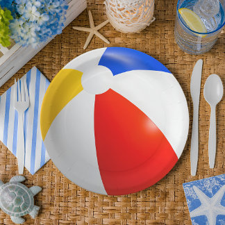 Colorful Beach Ball Paper Plates