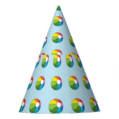 Colorful Beach Ball Party Hat