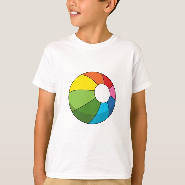 Colorful Beach Ball T-Shirt (Front)