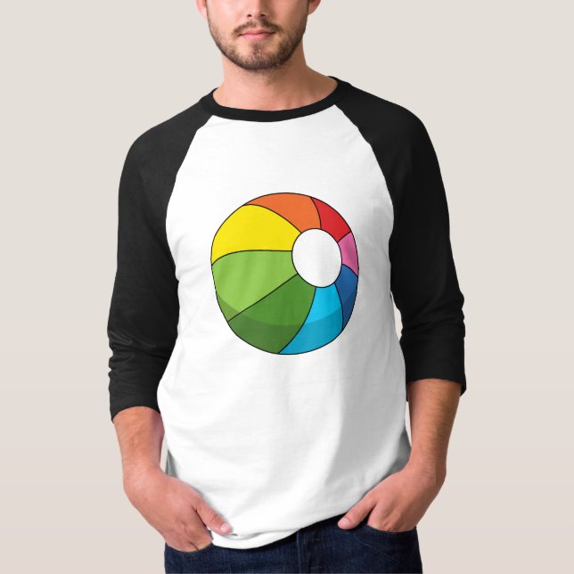 Colorful Beach Ball T-Shirt (Front)