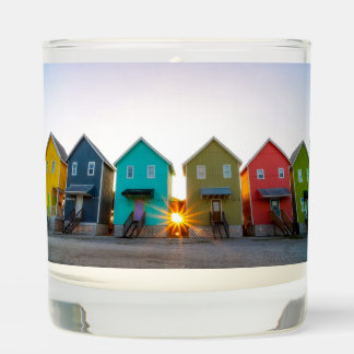 Colorful Beach Houses Candle – Warm Coastal Charm