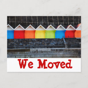 Colorful Beach Houses We Moved New Address Cards