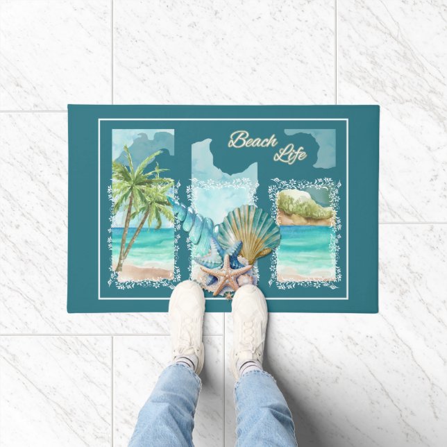Colorful Beach Life Doormat (Indoor)