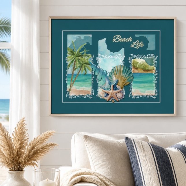 Colorful Beach Life Poster (Creator Uploaded)
