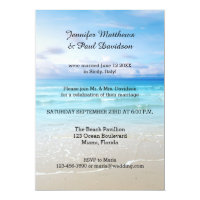 Colorful Beach Post Wedding Party Invitation