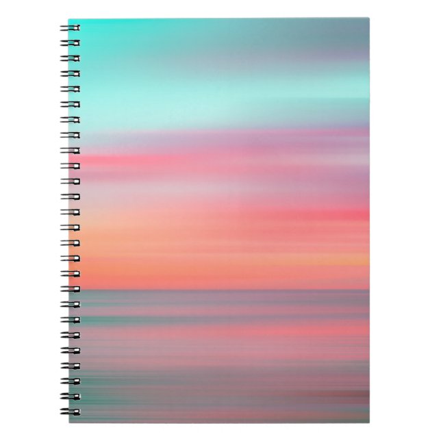 Colorful beach sunset #1 notebook (Front)