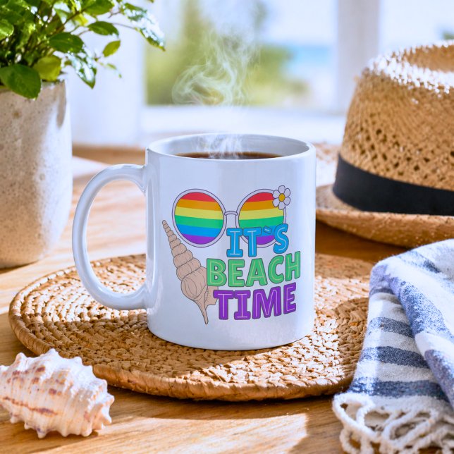 Colorful Beach Time  Coffee Mug (Creator Uploaded)