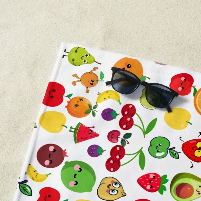 colorful  beach towel (In Situ)
