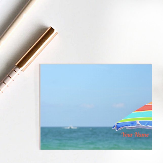 Colorful Beach Umbrella Notepad (Creator Uploaded)