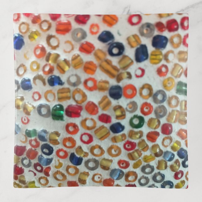Colorful Beads Trinket Tray (Front)