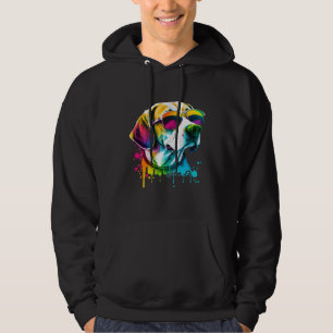 Colorful Beagle Pop Dog Dad Mom Dog 2 Hoodie