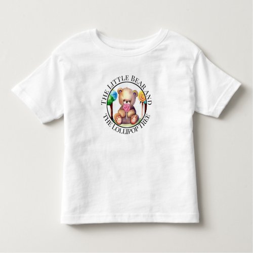 Colorful Bear and Candy Childrens Toddler T_Shirt