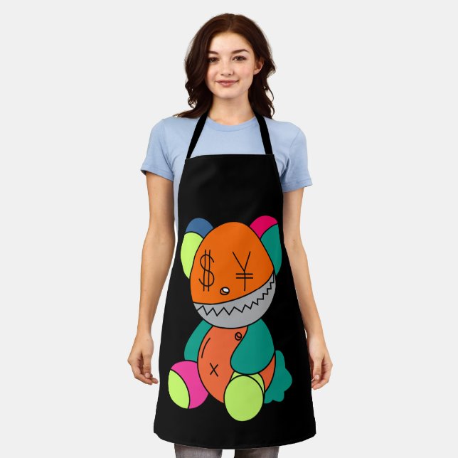 Colorful bear apron (Worn)