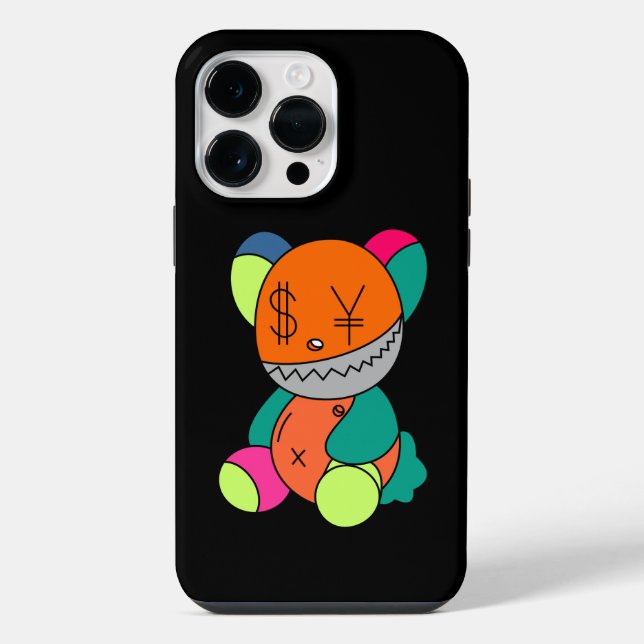 Colorful bear iphone case (Back)