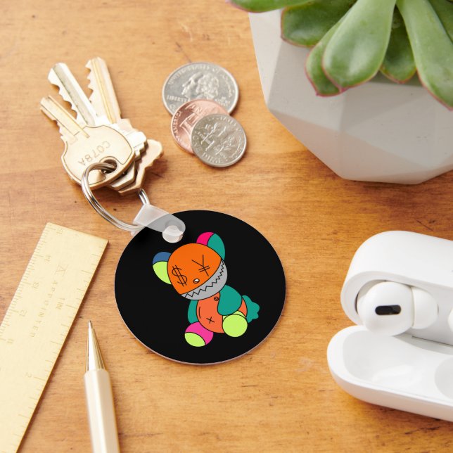 Colorful bear keychain (Desk)