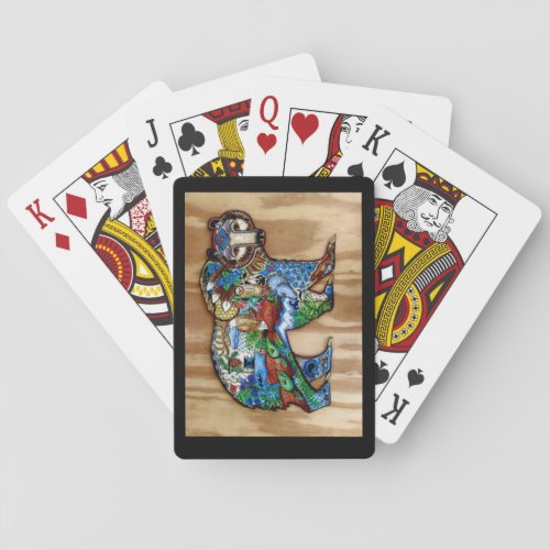 Colorful bear poker cards