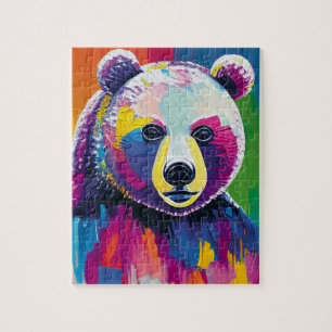 Colorful Bear Portrait Jigsaw Puzzle