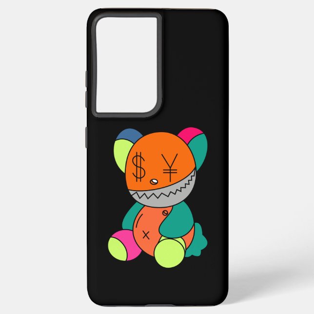 Colorful bear samsung galaxy case (Back)