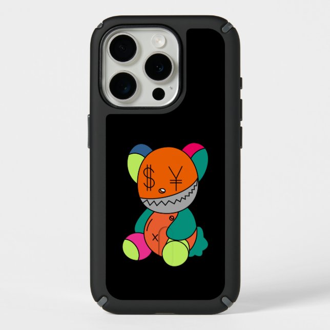 Colorful bear speck iPhone case (Front)