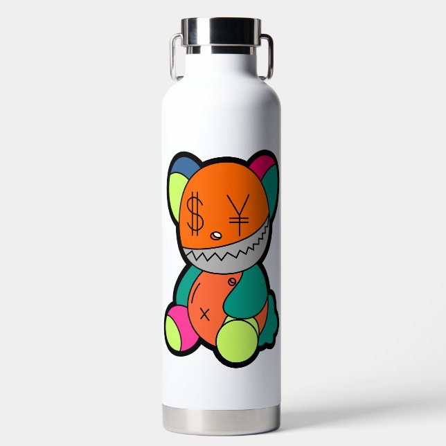Colorful bear water bottle (Front)