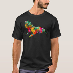 Colorful Bearded Dragon Lizard Reptile Costume T-Shirt
