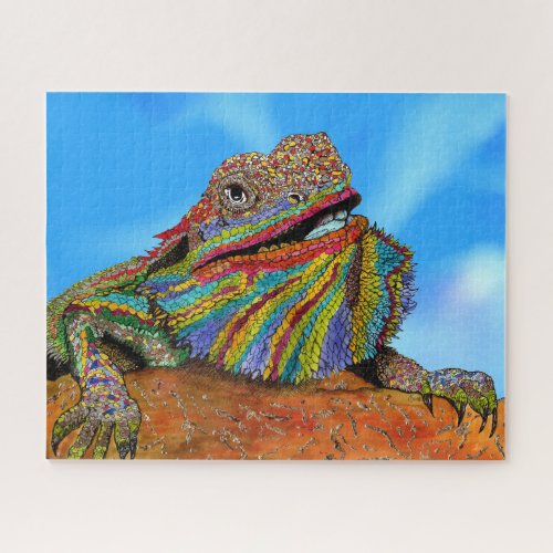 Colorful Bearded Dragon Puzzle _ 520 Piece