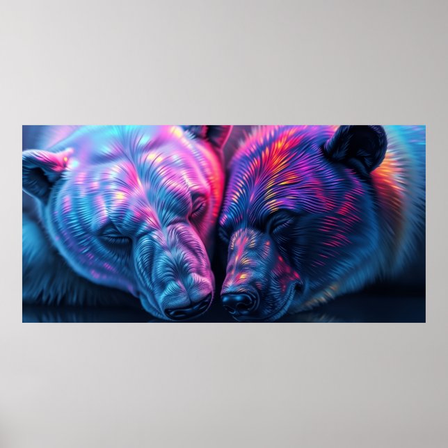 Colorful bears poster (Front)