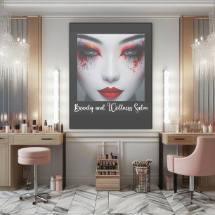 Colorful Beautiful Face Make-up Eyes Gallery Wrap