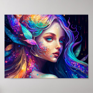 Colorful Beautiful Fairy Poster