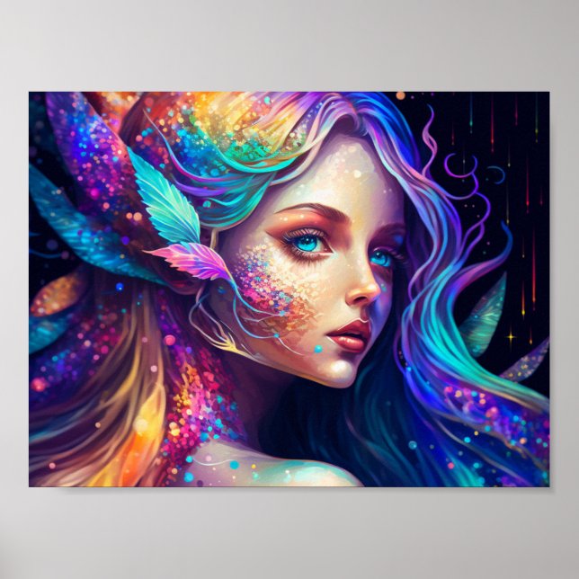 Colorful Beautiful Fairy Poster (Front)