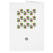 colorful & beautiful flowers pattern cards (Back)