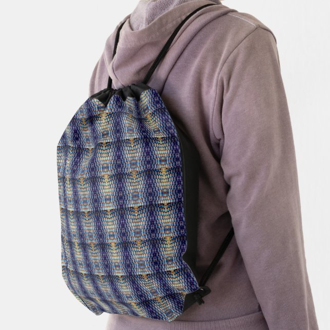 Colorful Beehive Drawstring Bag (Insitu)