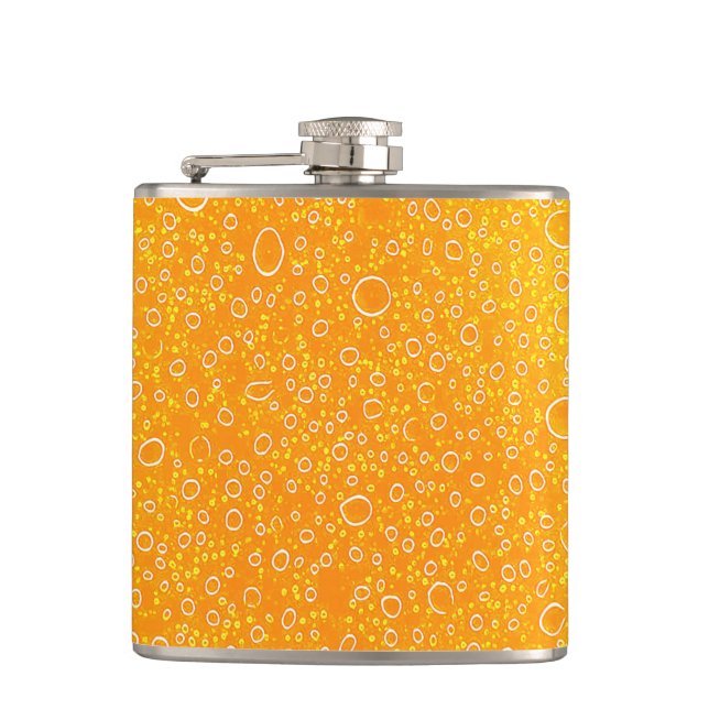 Colorful beer hip flask (Front)