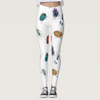 Colorful beetles leggings