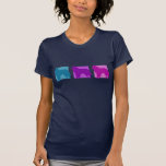 Colorful Belgian Sheepdog Silhouettes T-shirt at Zazzle