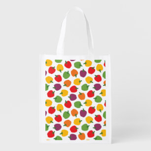 Colorful Bell Peppers Grocery Bag