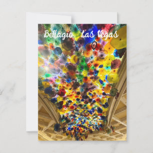 Colorful Bellagio Ceiling  Postcard