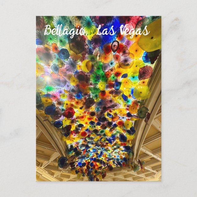 Colorful Bellagio Ceiling  Postcard (Front)