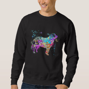 Colorful Bernese Mountain Dog Bernese Mountain D Sweatshirt
