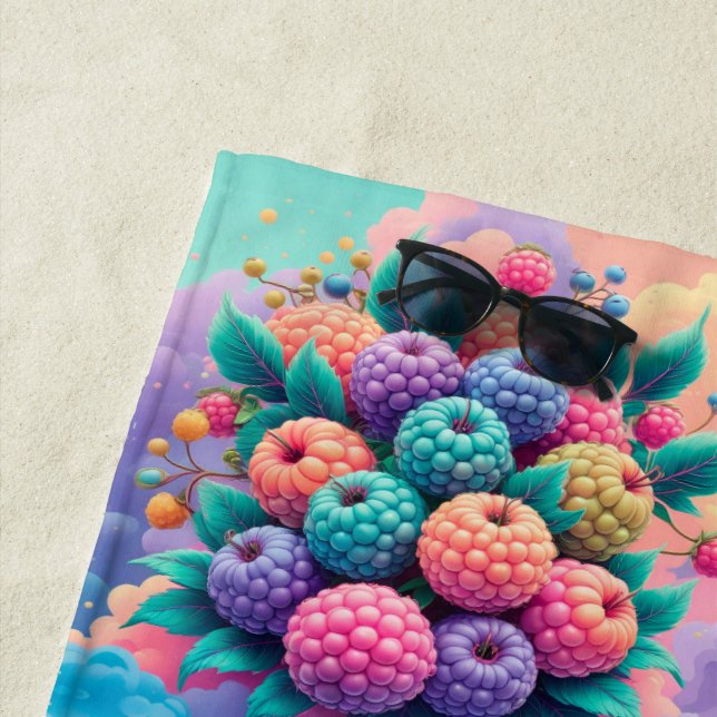 Colorful berries for Summer Beach Towel (In Situ)