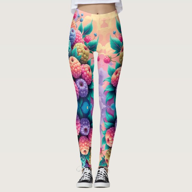 Colorful berries leggings (Front)