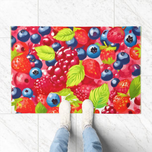 Colorful Berry Pattern Doormat