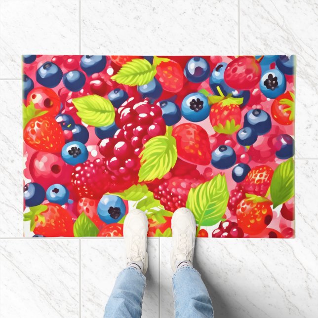 Colorful Berry Pattern Doormat (Indoor)
