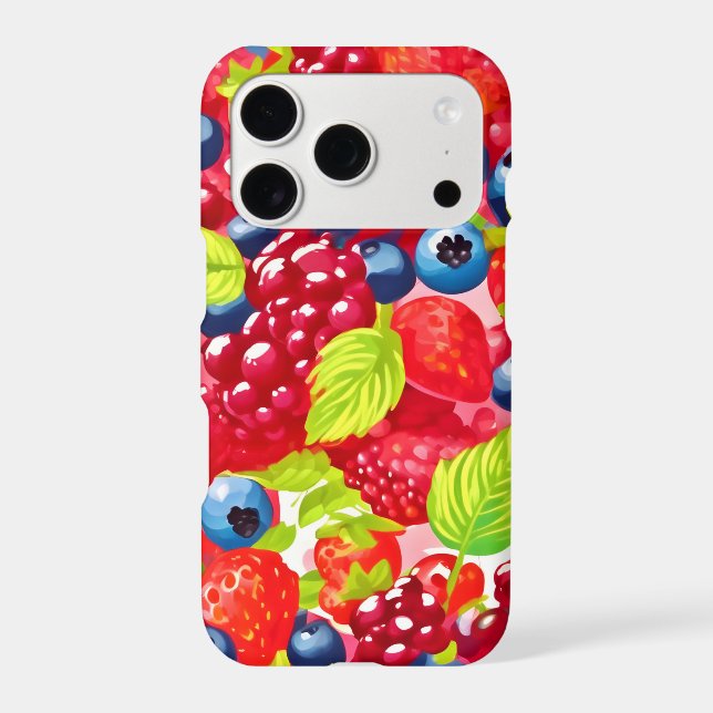 Colorful Berry Pattern Iphone Case (Back)
